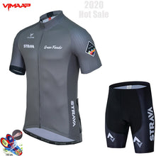 Load image into Gallery viewer, 2020 New STRAVA Summer Cycling Jersey Set Breathable Team Racing Sport Bicycle Jersey Mens Cycling Clothing Short Bike Jersey NW