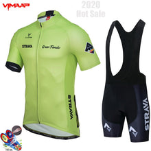 Load image into Gallery viewer, 2020 New STRAVA Summer Cycling Jersey Set Breathable Team Racing Sport Bicycle Jersey Mens Cycling Clothing Short Bike Jersey NW