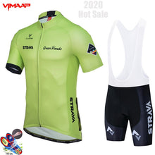 Load image into Gallery viewer, 2020 New STRAVA Summer Cycling Jersey Set Breathable Team Racing Sport Bicycle Jersey Mens Cycling Clothing Short Bike Jersey NW
