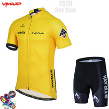 Load image into Gallery viewer, 2020 New STRAVA Summer Cycling Jersey Set Breathable Team Racing Sport Bicycle Jersey Mens Cycling Clothing Short Bike Jersey NW