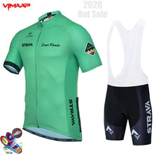 Load image into Gallery viewer, 2020 New STRAVA Summer Cycling Jersey Set Breathable Team Racing Sport Bicycle Jersey Mens Cycling Clothing Short Bike Jersey NW