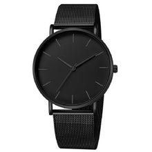 Load image into Gallery viewer, Minimalist Men Fashion Ultra Thin Watches Simple Men Business Stainless Steel Mesh Belt Quartz Watch Relogio Masculino