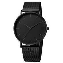 Load image into Gallery viewer, Minimalist Men Fashion Ultra Thin Watches Simple Men Business Stainless Steel Mesh Belt Quartz Watch Relogio Masculino
