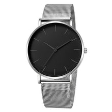 Load image into Gallery viewer, Minimalist Men Fashion Ultra Thin Watches Simple Men Business Stainless Steel Mesh Belt Quartz Watch Relogio Masculino