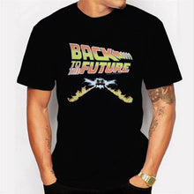 Load image into Gallery viewer, Back To The Future Tshirt Luminous T Shirt camiseta Summer Short Sleeve T Shirts back to future Tee Tops Streetwear T-shirts 4XL