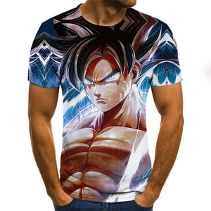 Summer New Dragon Ball Z 3D T Shirts Boy Tops Tees Unisex Short Sleeve Casual Japanese Anime T Shirts Plus Size XXS-6XL