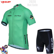 Load image into Gallery viewer, 2020 New STRAVA Summer Cycling Jersey Set Breathable Team Racing Sport Bicycle Jersey Mens Cycling Clothing Short Bike Jersey NW
