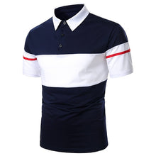 Load image into Gallery viewer, Men Polo Men Shirt Short Sleeve Polo Shirt Contrast Color Polo New Clothing Summer Streetwear Casual Fashion Men tops
