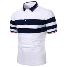 Load image into Gallery viewer, Men Polo Men Shirt Short Sleeve Polo Shirt Contrast Color Polo New Clothing Summer Streetwear Casual Fashion Men tops
