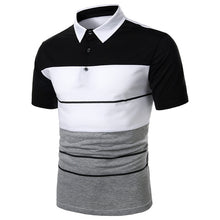 Load image into Gallery viewer, Men Polo Men Shirt Short Sleeve Polo Shirt Contrast Color Polo New Clothing Summer Streetwear Casual Fashion Men tops
