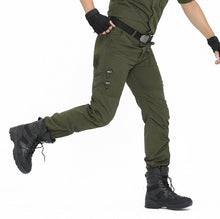 Load image into Gallery viewer, Men&#39;s Cargo Pants Army Military Style Tactical Pants Male Camo Jogger Plus Size Cotton Many Pocket Men Camouflage Black Trousers
